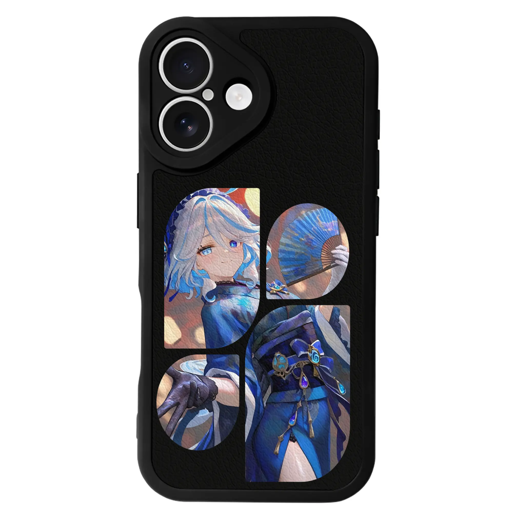 原 神 グッズ フリーナ - IPhone 16シリーズ対応 ・ シリコンスマホケース ・ レザー調 ・ 高精度フィット ・ 耐衝撃 ・ ワイヤレス充電対応 ・ 精密カット